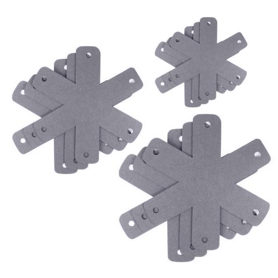 12 шт. защитные накладки для кастрюль, свободно защищающие кухонную посуду, 3 цвета, полезные подушечки-сепараторы для кастрюль для дома