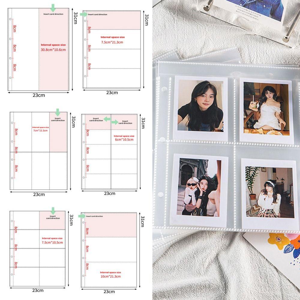 10PCS Transparent A4 Kpop Photocard Binder Multiple Pockets Photo Album Card