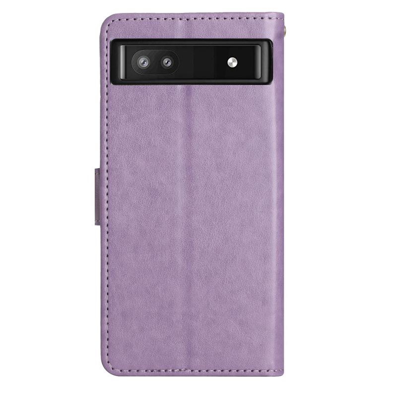 Кожаный чехол с тиснением «Бабочка» для Google Pixel 9XL, 10 Pro, 8A, 7A и 6A - Европейский и американский стили