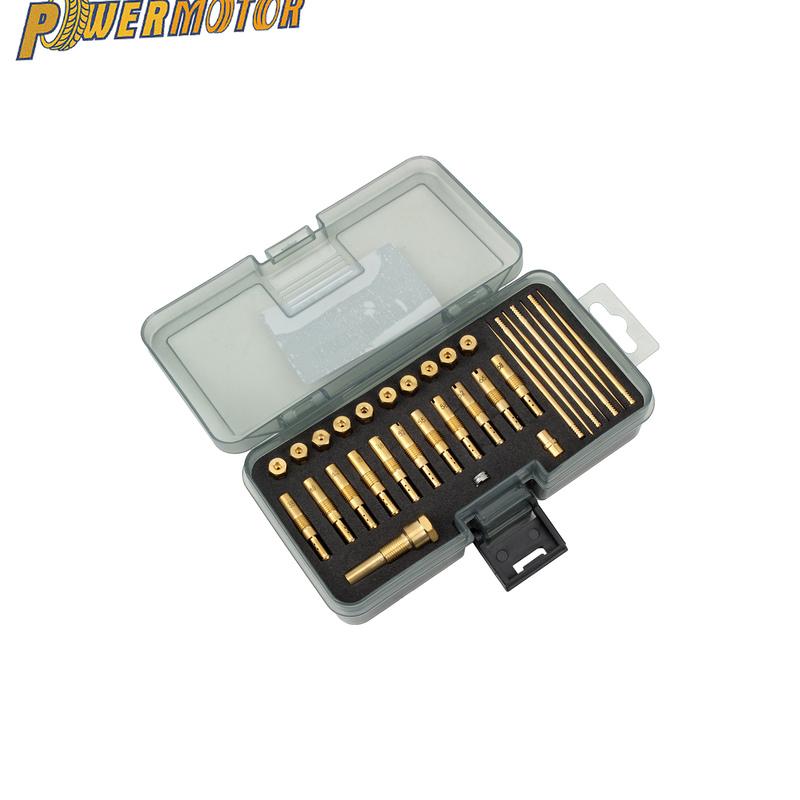 Ремонтные комплекты карбюратора мотоцикла Для Keihin PE 26-28 PWK 21 24 26 28 30 32 34 мм Заслонка карбюратора Игла холостого хода Основная игла жиклера Корпус иглы