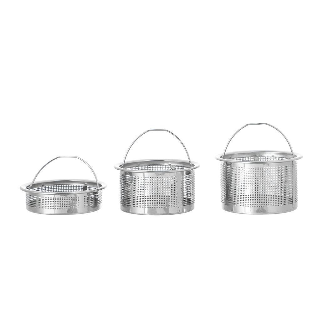 Сливной кран из нержавеющей стали, заглушка для очистки, фильтр, корзина, дуршлаг, сито для раковины, ловушка для пищевых волос