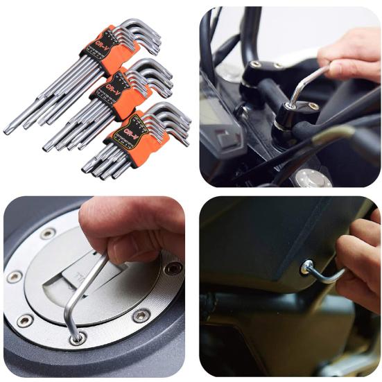 9 шт./компл. двусторонняя L-образная отвертка шестигранный ключ Torx гаечный ключ инструменты