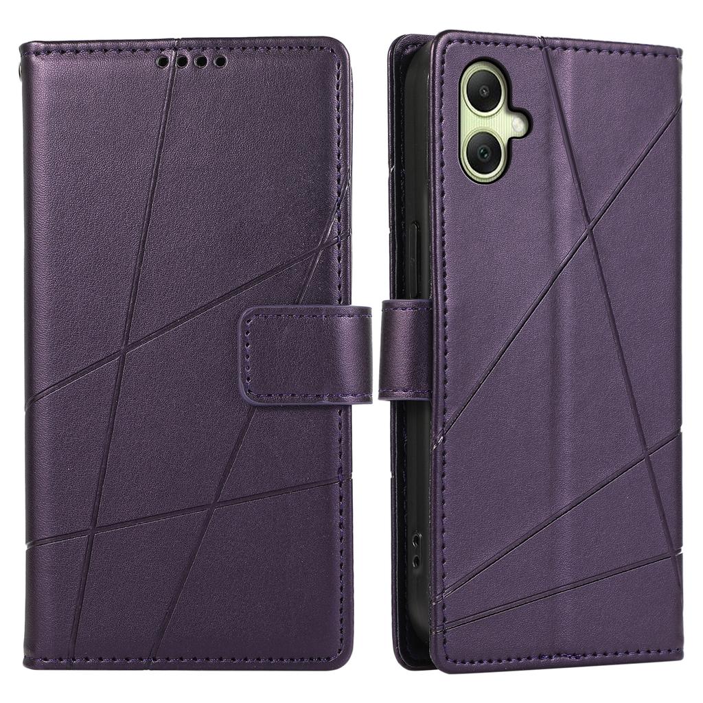 DF-06 For Samsung Galaxy A06 4G Phone Case Line Imprint Leather Wallet Cover