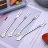 Kitchen Small Tools Creative Flowers Stainless Steel Fruit Fork Flower Handle New Fruit Forks Bento Items