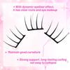 24 Rows 8-13mm Length False Eyelashes Easy to Wear DIY Lash Extension Kit  Makeup Enhancement
