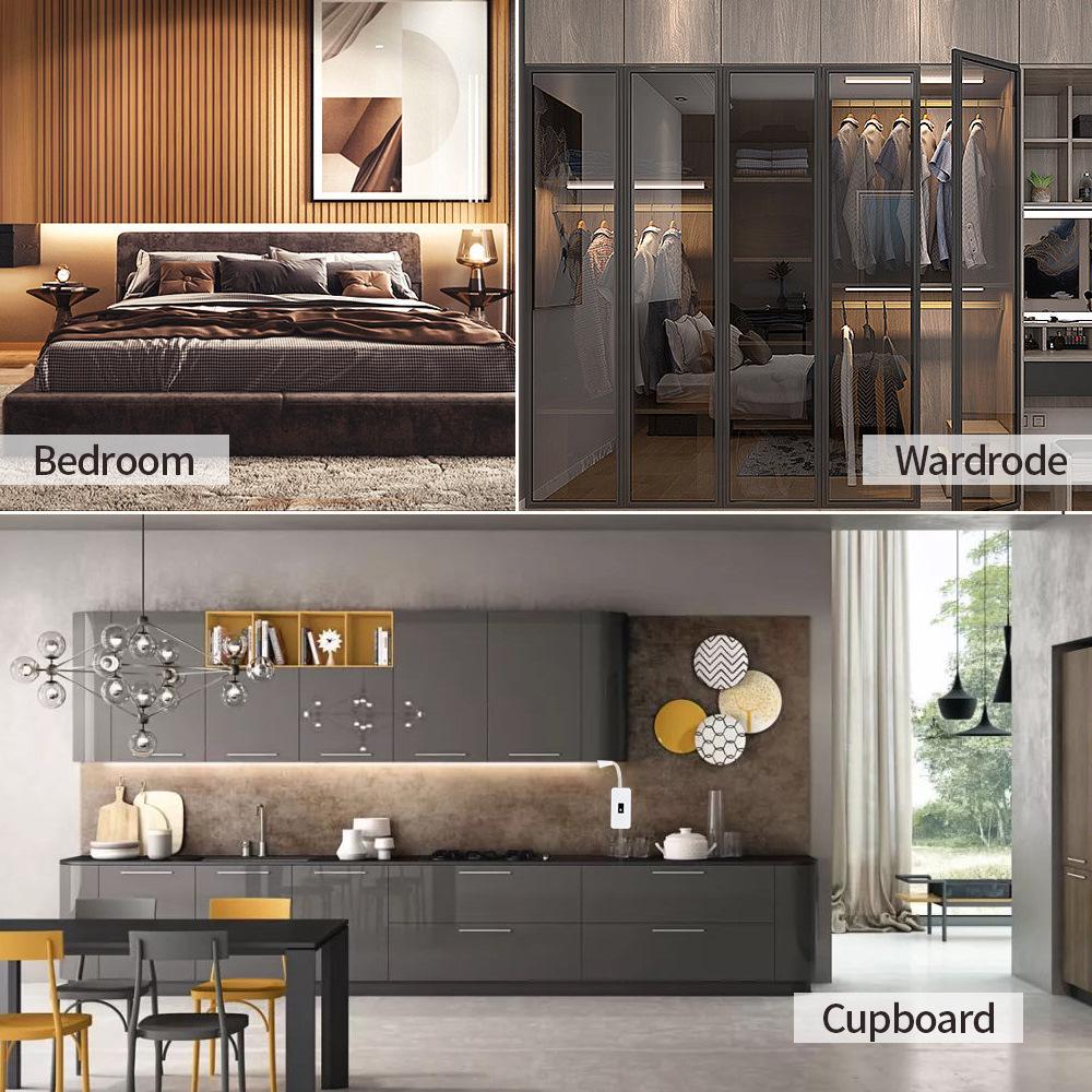 USB Smart LED Strip Light with Adhesive, 2835 Epoxy Waterproof, Hand Sweep Sensor, 5V