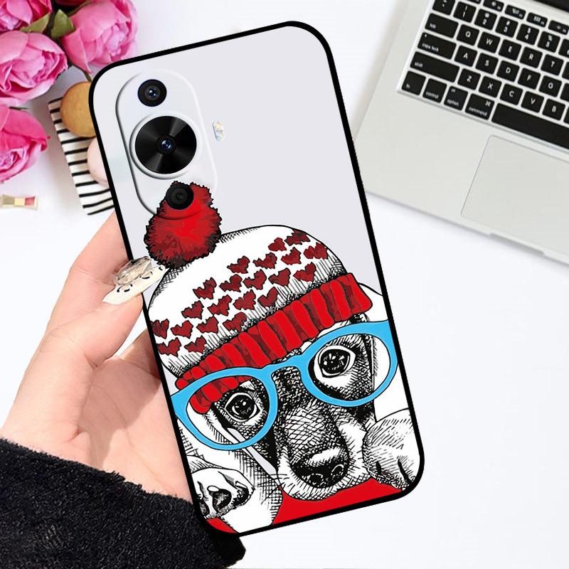 Чехол для Huawei Nova 12S Nova12S Милый Мультяшный Чехол Мягкий Силиконовый Чехол для Телефона Для Huawei Nova 12S Бампер Астронавт Раскрашенные Чехлы