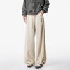 Spring and Autumn Men's New All-match Pleated Wide Leg High Street Vintage Casual Embroidered Sweatpants