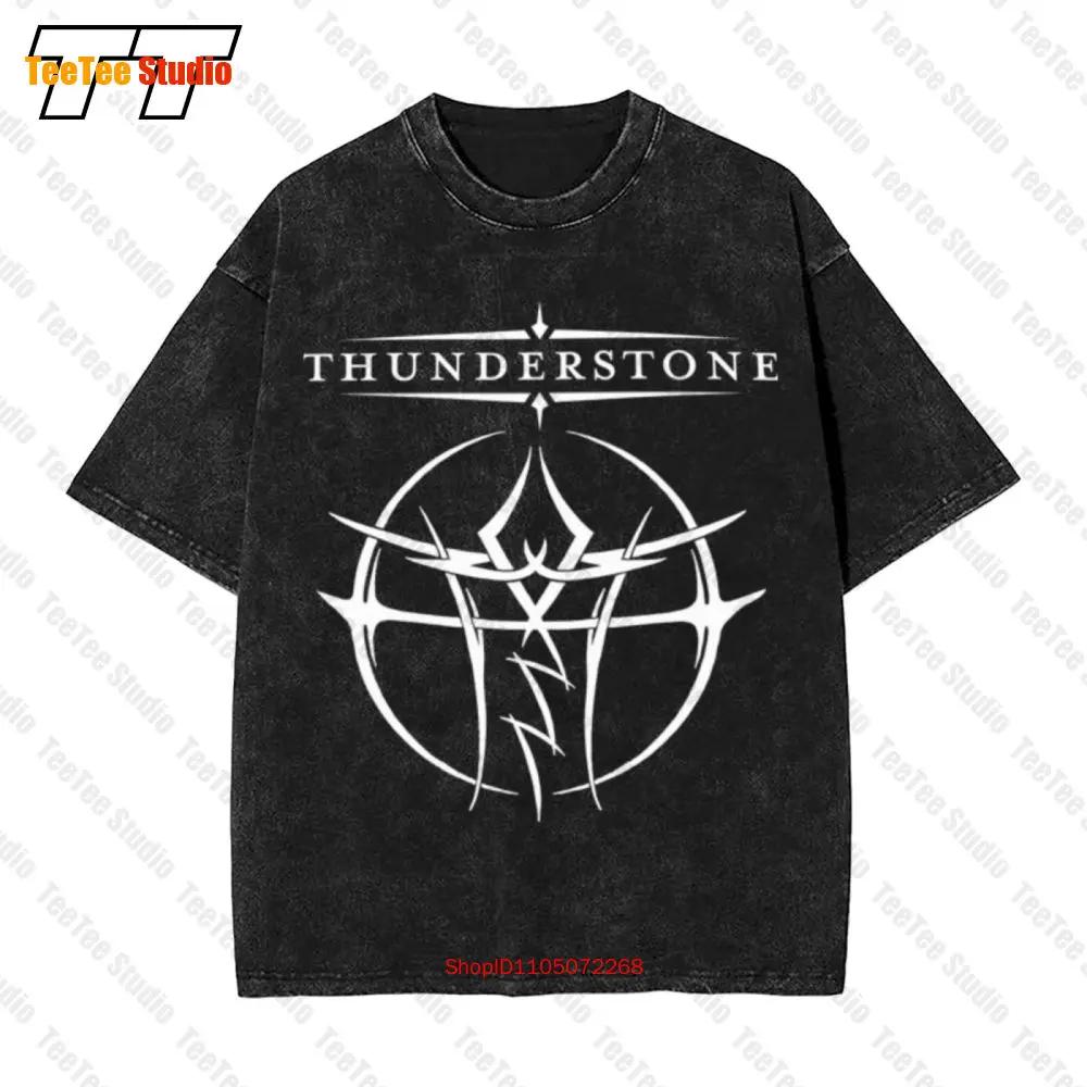 Vintage 00S Thunderstone Dark Metal Rock Festival Vintage Oversized T-Shirt UOAL