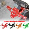 Регулируемая рамка номерного знака мотоцикла, модификация мотобайка, алюминиевый сплав, хвост, держатель заднего номерного знака, мотозапчасти