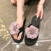 Non-slip Slippers Fashionable Outer Wear Cool Slippers Women's Summer Outer Wear 2025 Cool Slippers Flip-flops Thick-soled Beach Slippers Women