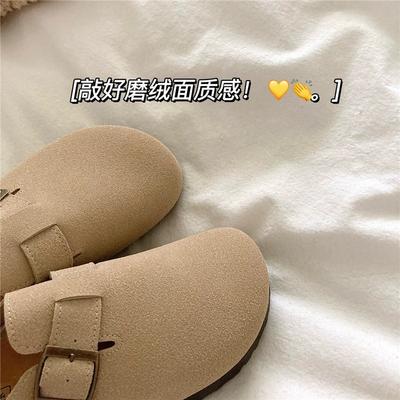 Хорошая текстура пуш~! Женские осенние новые нескользящие босоножки Boken на пробковой подошве толщиной 4 см