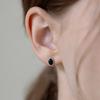 (Серебро 925 пробы) Серьги с овальными камнями EC3267