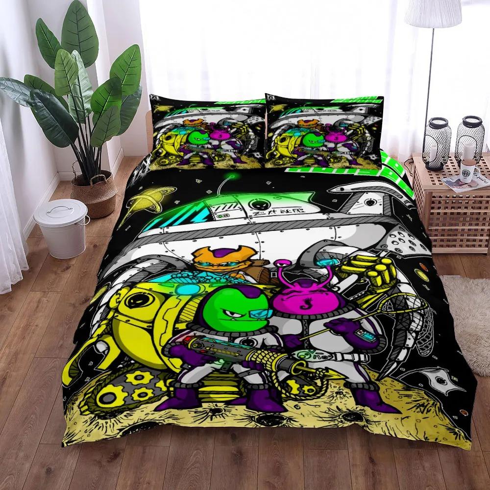 Midoriya Hero Academia Purple Duvet Cover Collection King Queen Double Full Twin Single Size With Bed Linen Collection
