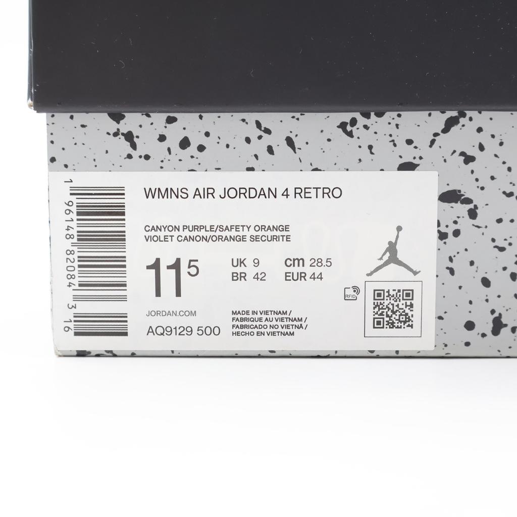 AQ9129-500 Nike Jordan 4 Retro Canyon Purple Anthracite Alligator (Женский)