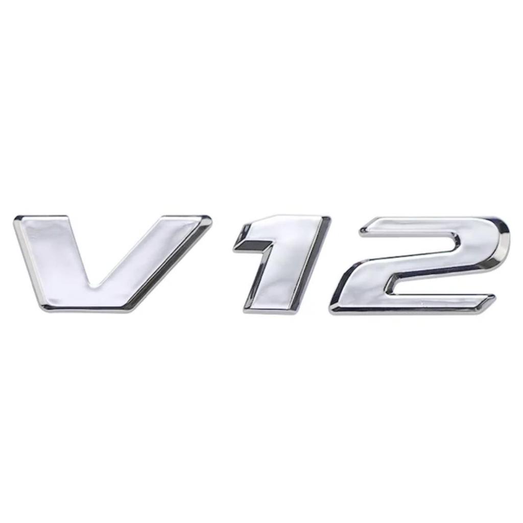 3D хромированный черный V12 буквы автомобильный задний багажник крыло эмблема значок наклейка для M/ercedes b/enz S W220 CL500 CL600 S600 аксессуары