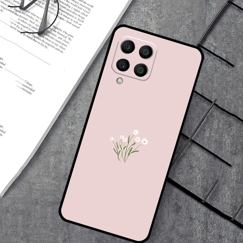 Минималистичный цветочный чехол для Samsung Galaxy M15 M11 M12 M13 M14 M06 M16 M36 M56 M31 M53 M32 M52 M35 M55 M34 M54
