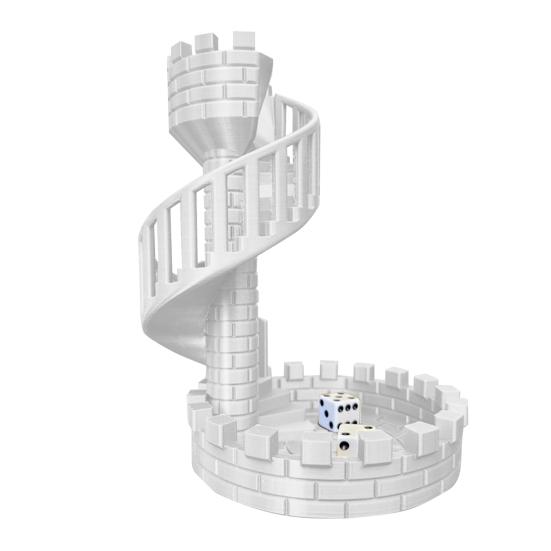 DND Dice Tower with Tray Dice Rolling Tower Dice Board Games Accessories for Role Playing Game Dungeons And Dragons D&D TRPG