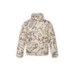 Li Ning X Artist DFT Collaboration Wade Series Fun Pattern Stand Collar Loose Sports Down Jacket Winter Men Jacket Beige AYMR443-2