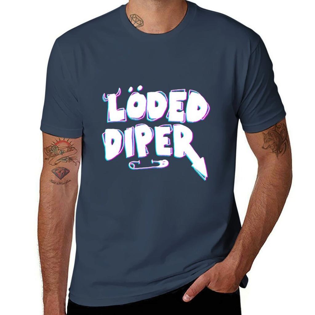 Light Of Loded Diper Tshirt Work Daily Short Sleeve Top Tshirt