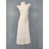 Foreign Trade Order Summer New Fashion Hanging Neck Sexy Backless Dark Lines Slimming Simple White Elegant Gyaru Dress