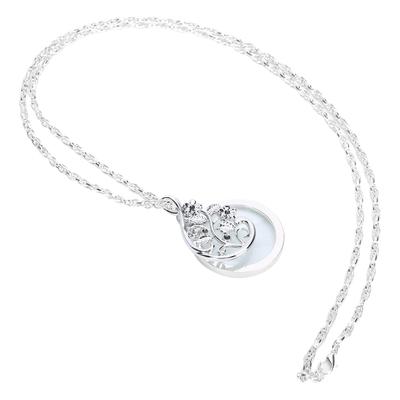 4.5X ожерелье увеличительное стекло металлический портативный увеличительный кулон цепь для чтения серебро