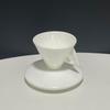 Minimalist Porcelain Espresso Cup Set Conical Demitasse Cup INS Coffee Mug  Cafe