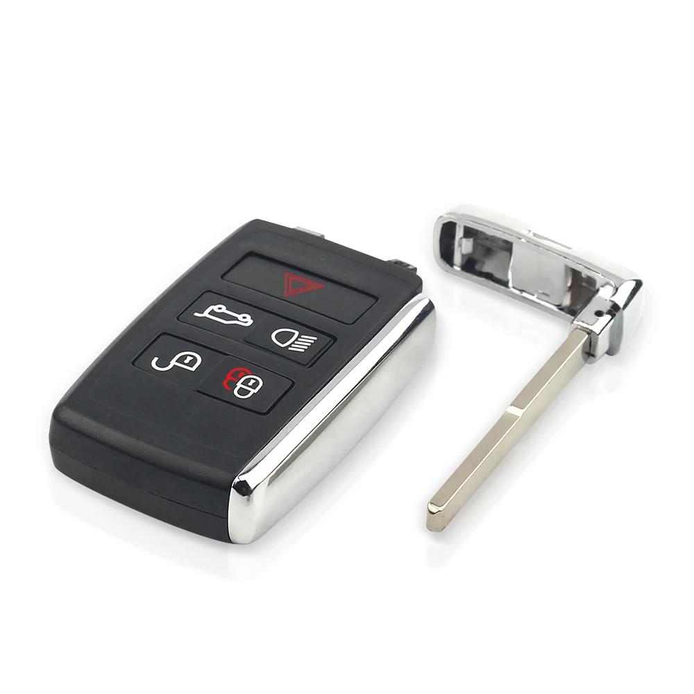 KEYYOU Remote Key Shell For Land Rover Range Rover Discovery 4 LR2 LR4 Sport For Jaguar F-Pace F-Type XE XF XJ Samrt 5 Button
