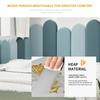 1pc 20x50cm Protective Wall Enclosure Anti-collision Soft Bag Wall Sticker Headboard Semi-circular Leather Soft Bag Headboards