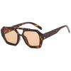  Vintage Square Sunglasses for Women Men Thick Frame Double Bridges Eyewear Female Fashion Polygon Sun Glasses