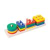 Wooden Sorting Stacking Toy for Toddlers 3Y Stacker Blocks Children Montessori Shape Sorter Toys Educational Matching Puzzles