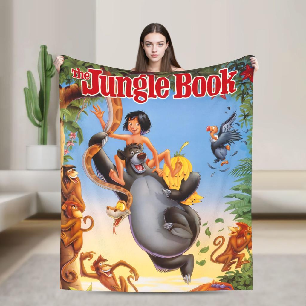 The Jungle Book Super Soft Blankets Picnic Plush Bedding Throws Street Trend Bedroom Flannel Bedspread Sofa Bed Cover