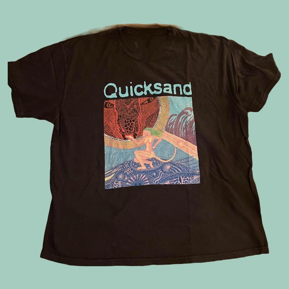 Подарок для фанатов 'Quicksand' Черная футболка Хлопковая Унисекс Футболка Полный размер