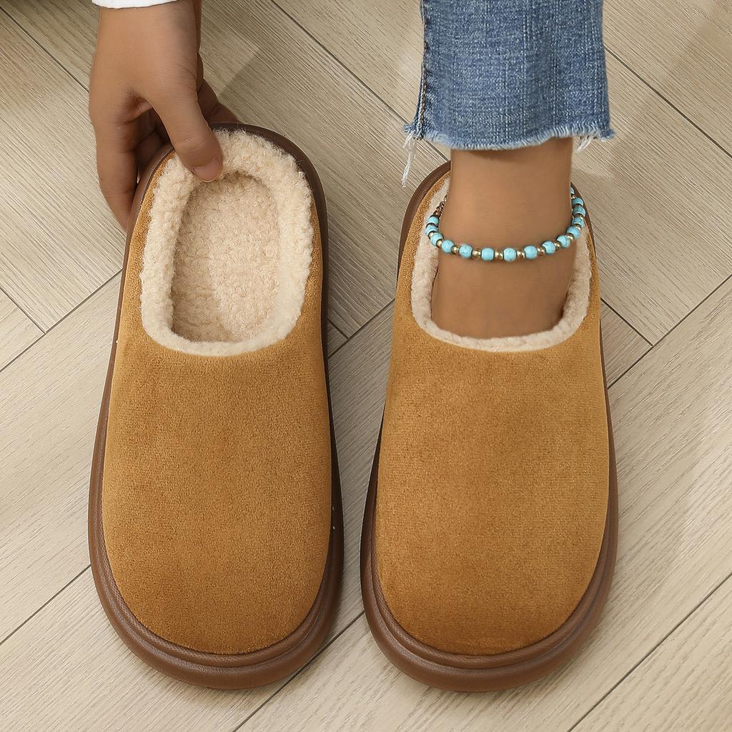 Cotton Slippers for Women, Large Size, Winter Couple, Home Use, Indoor Anti Slip and Warm, Women's Cotton Holder, Men's Thick Sole