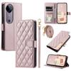 Leather Case for vivo T3 Ultra 5G/V40 Pro 5G/V40 5G/S19 Pro 5G Wallet Rhombus Grid Phone Cover
