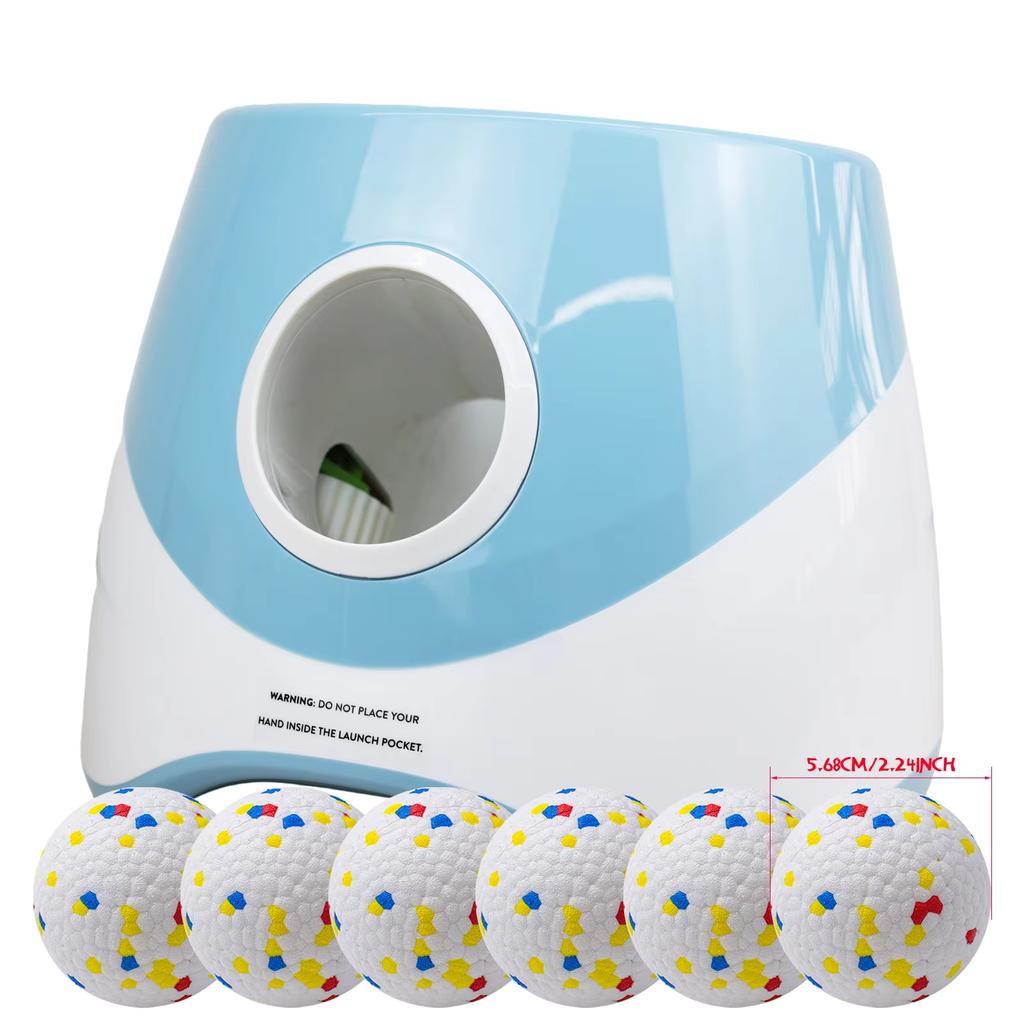 Dog Ball Thrower Launcher Ball Launcher for Dogs with 3Tennis Ball Interacive Dog Toys Fun Indoor Outdoor Adjustable Distance