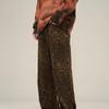 Women's American Retro Leopard Print Wide-Leg Jeans - Hip-Hop Inspired Autumn Design