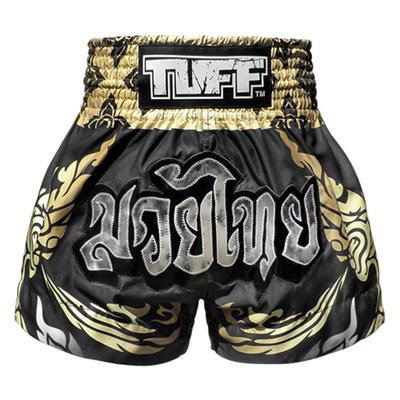 Бестселлер TUFF Боксерские шорты для тайского бокса The King Of Naga Black