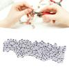300pcs White Acrylic Number Beads Mixed Numbers 0-9 Loose Beads bulk DIY Beads  Key Chains