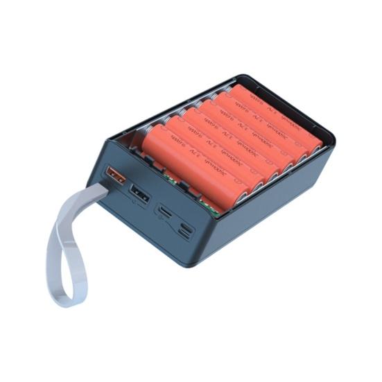 Корпус power bank C12 без пайки, съемный, DIY, 12x18650, QC PD, портативный корпус зарядного устройства для смартфона
