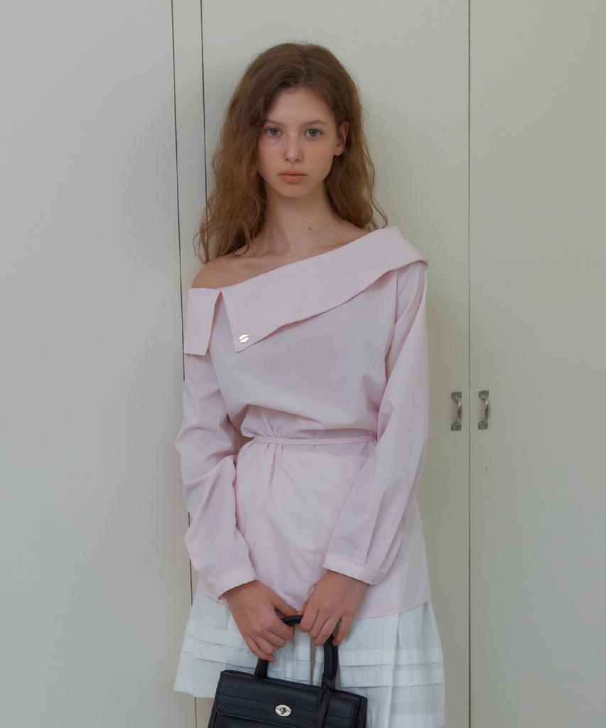 ANOETIC Блузка с открытыми плечами Off-Shoulder_Розовый