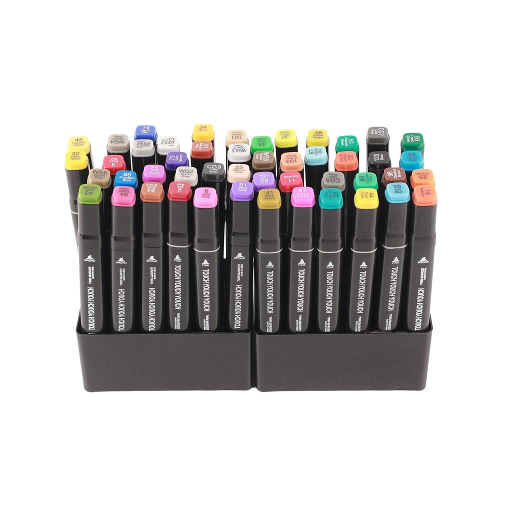 48 шт. Маркеры для граффити Безопасные Двусторонние Разноцветные Чернила на масляной основе Маркеры-краски для открыток Комиксов