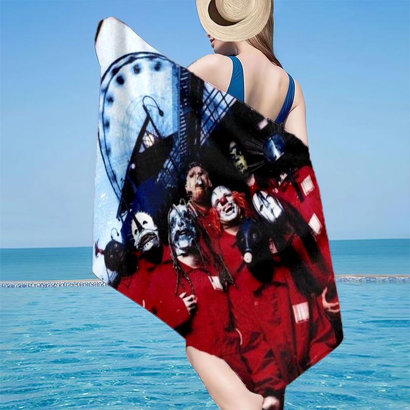 Rock music Slipk-not Beach Towel, Super Soft Microfiber, Gift for Her/Him, Birthday, for Pool, Beach, Travel, Home Decor Fan gifts