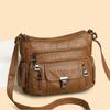 Genuine Leather Texture Bag Large-capacity Practical Single-shoulder Crossbody Bag Middle-aged Woman's Bag Mother's Bag