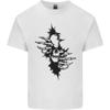 A Skull From a Ripped Shirt Gothic Goth Biker Unisexs Light Cotton TShirt