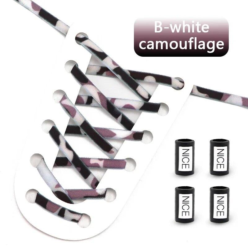 НОВЫЕ эластичные шнурки для кроссовок без завязок, шнурки для обуви с круглым металлическим замком, мужская и женская обувь для бега, кружевные аксессуары, 1 пара