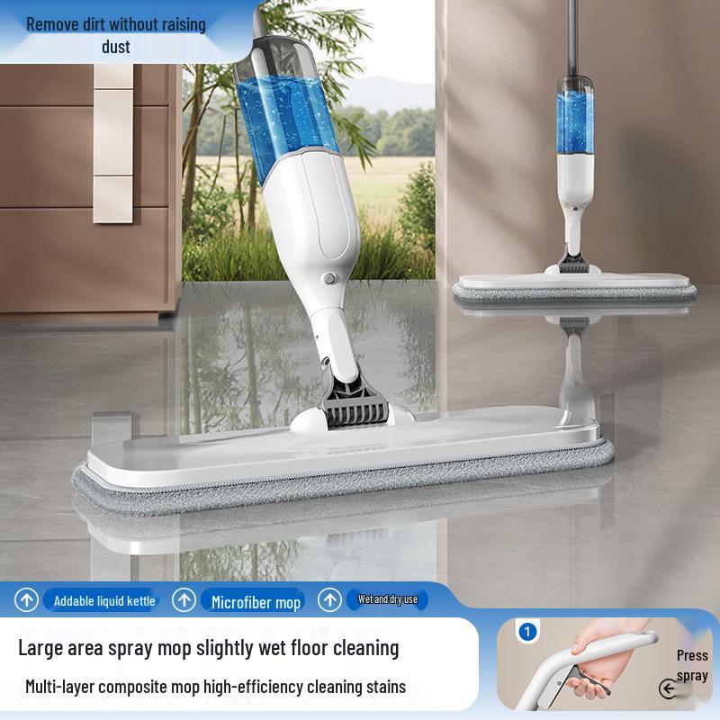 Wanben Dual-Use Spray Mop for Wooden Floors - Wet & Dry Household Cleaning Tool