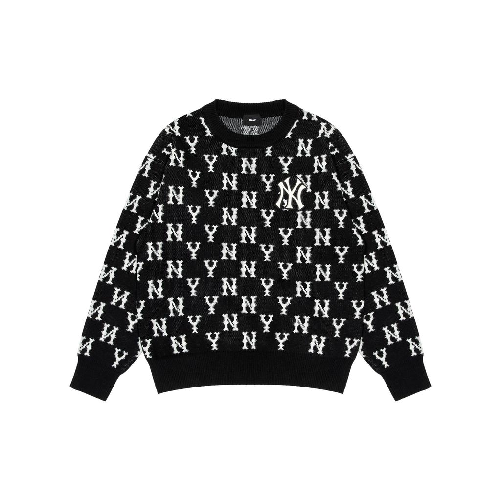 MLB Sweaters Unisex Black Crew Neck Moderate Other 3AKPM0126-50BKS