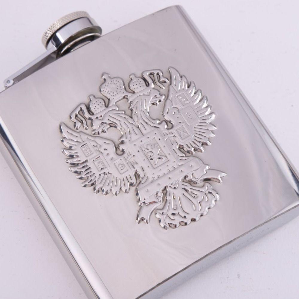 with Screw Cap Kettle Pot 304 Stainless Steel Liquor Pocket Portable Hip Flask