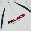 Palace Международные унисекс топы на молнии 1/4, серый меланж P27CS216